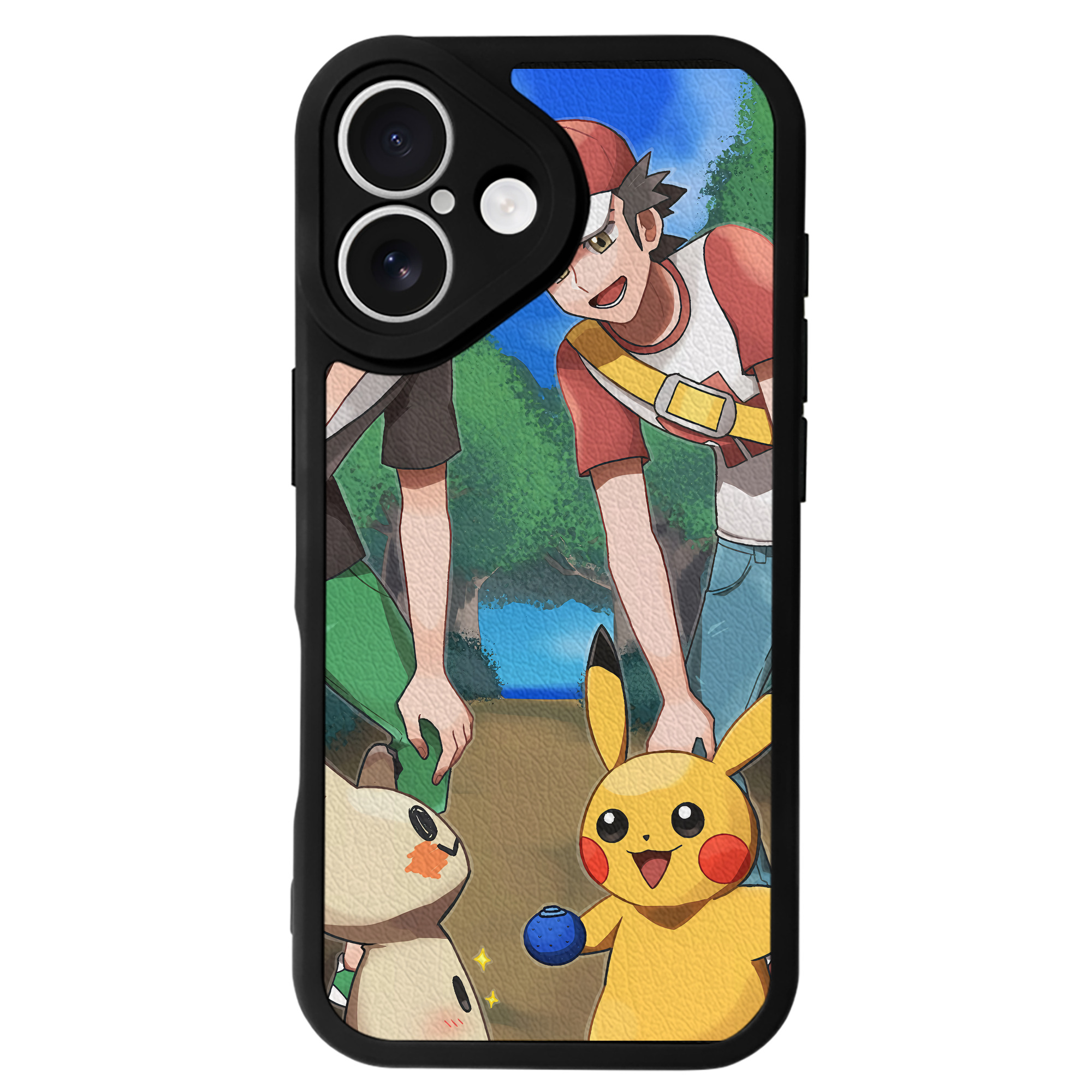 （画像用） ポケットモンスター Pokémon 【iPhone 16シリーズ対応】シリコンスマホケース（レザー調） 材質：シリコン